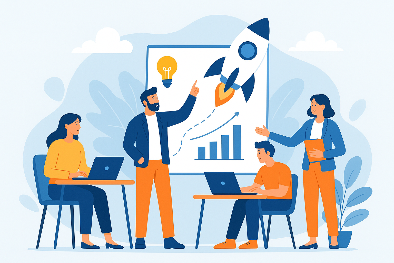 Startup teamwork