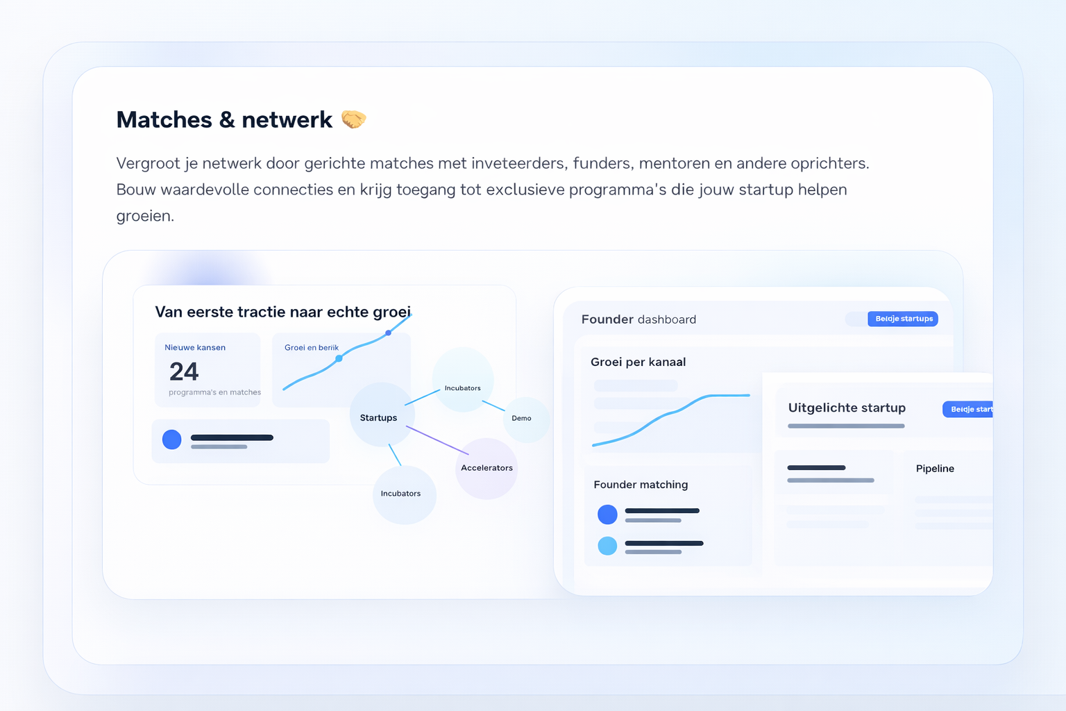 Matches en netwerk visual
